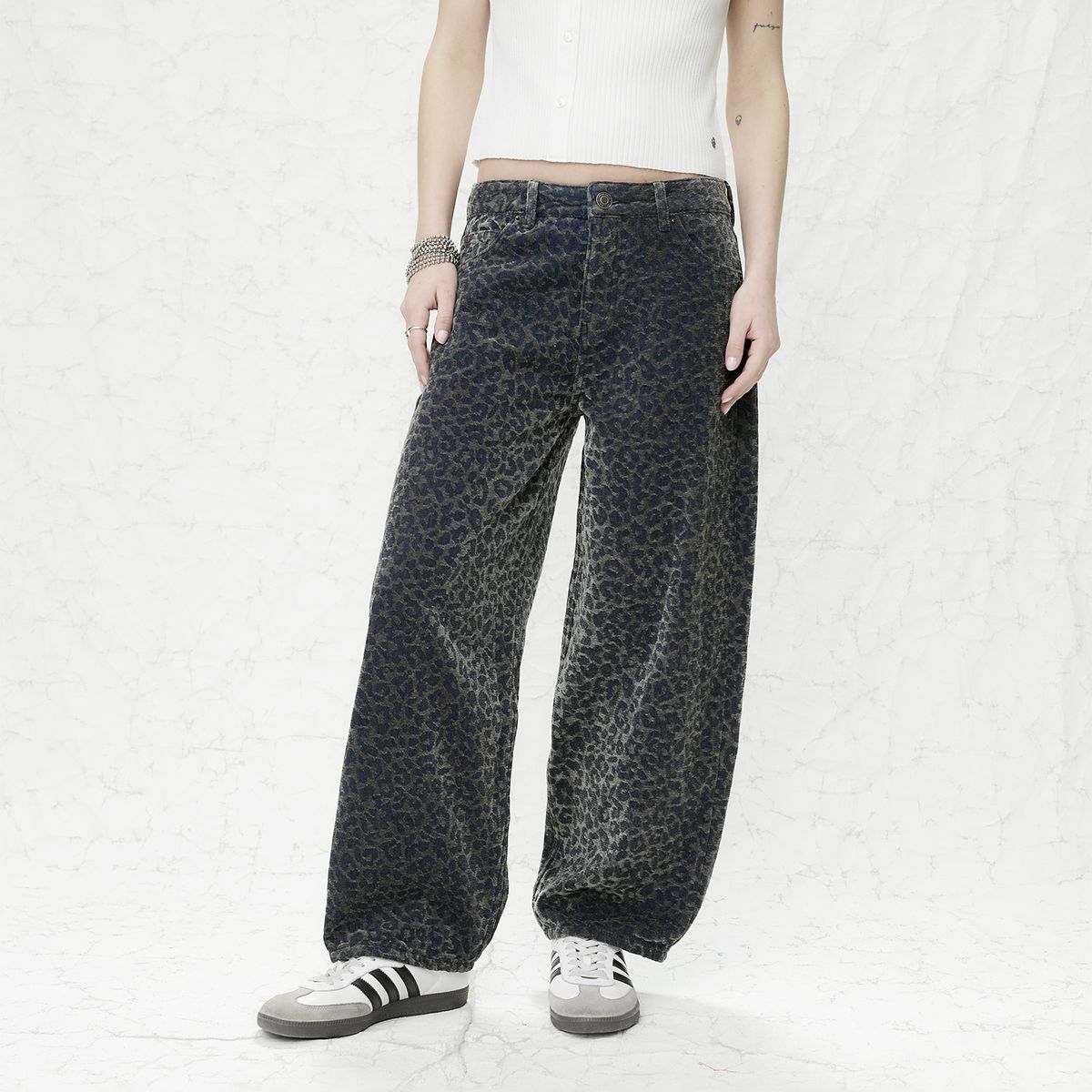 AMERICANINO - Jeans Baggy Tiro Medio Mujer Americanino