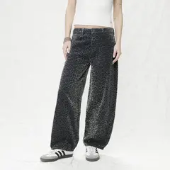 AMERICANINO - Jeans Baggy Tiro Medio Mujer