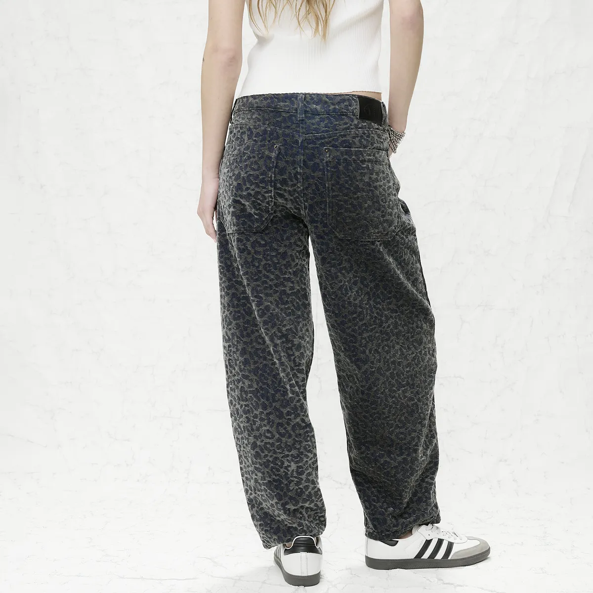AMERICANINO - Jeans Baggy Tiro Medio Mujer Americanino