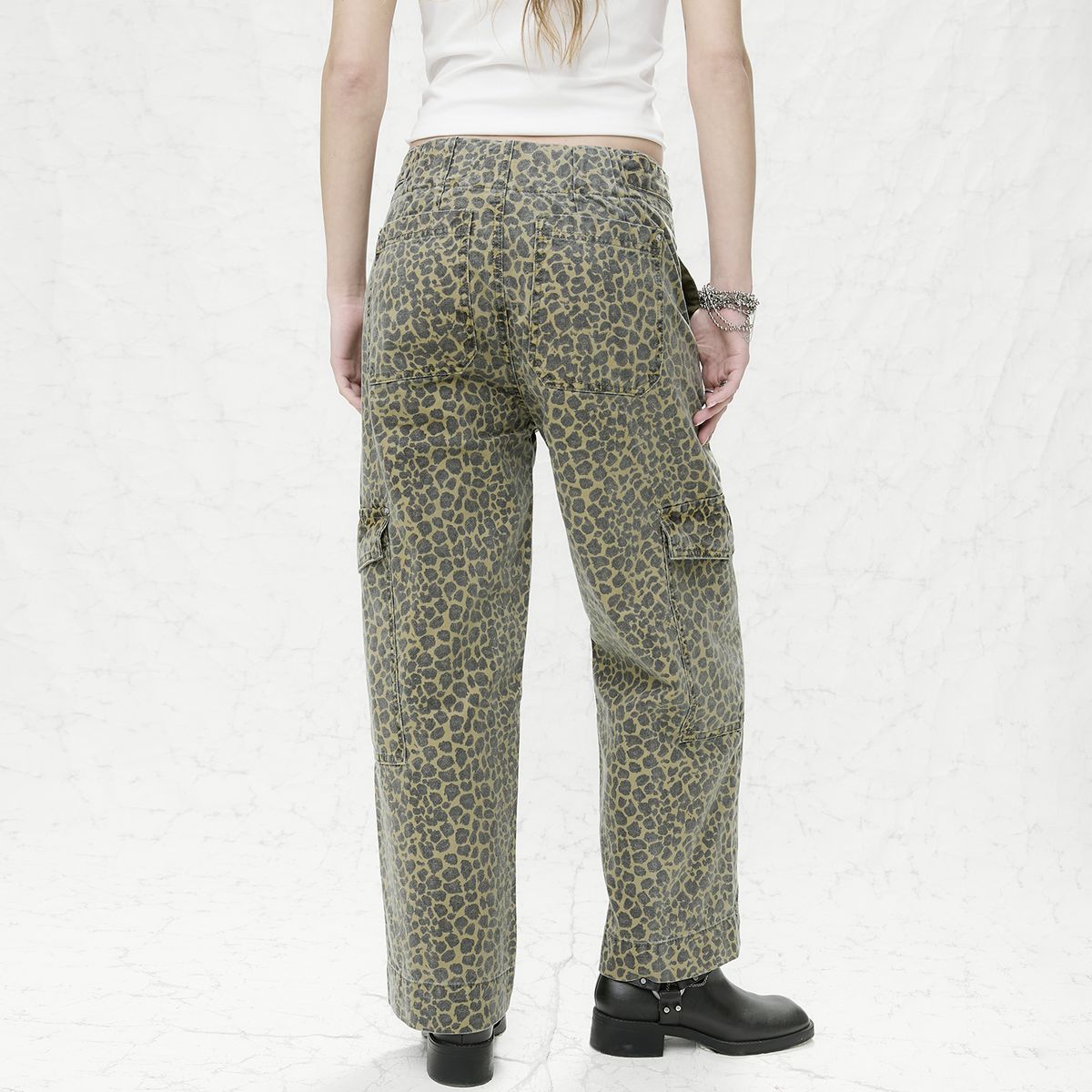 AMERICANINO - Jeans Baggy Tiro Medio Mujer Americanino