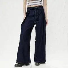 AMERICANINO - Jeans Wide leg Tiro Medio Mujer