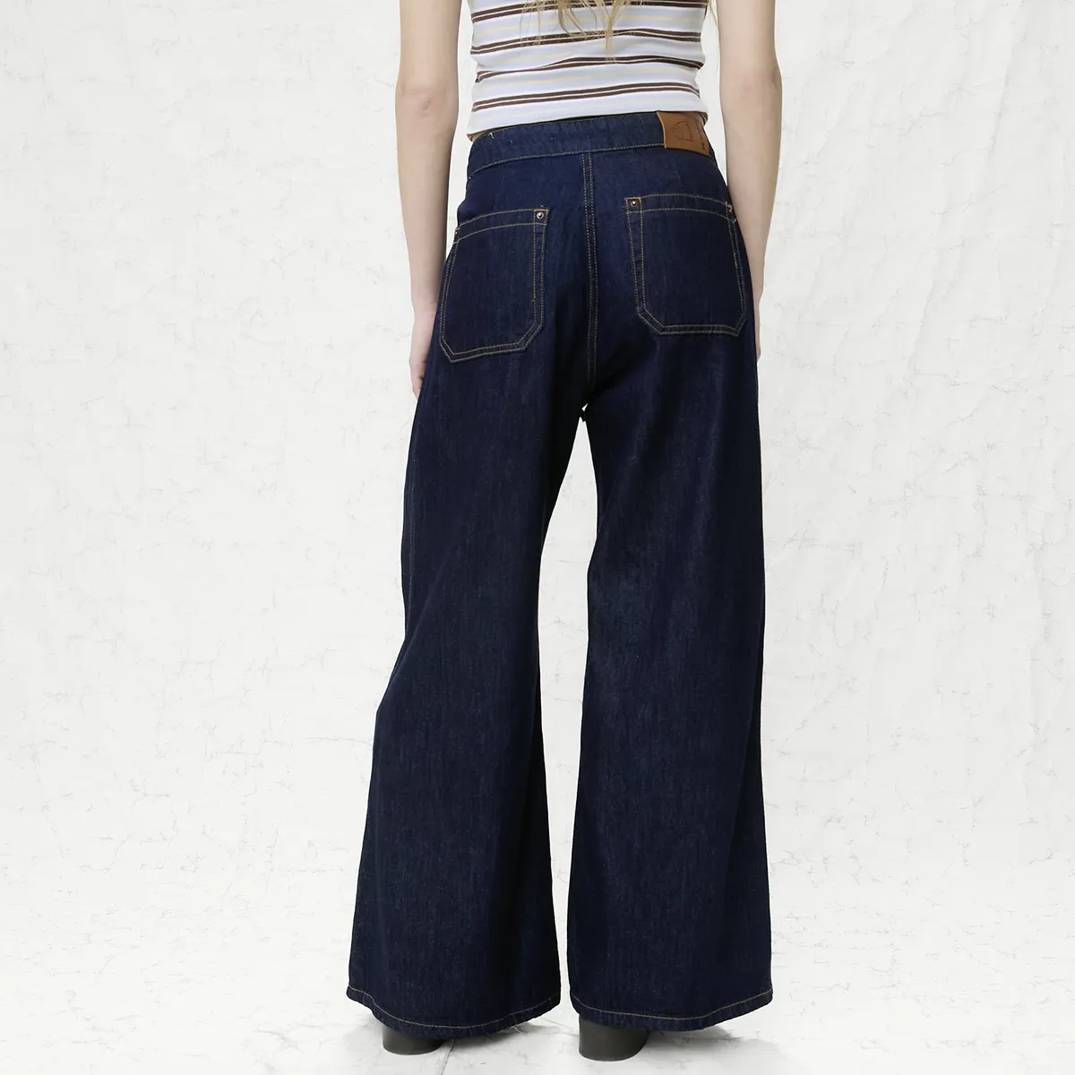 AMERICANINO - Jeans Wide leg Tiro Medio Mujer Americanino