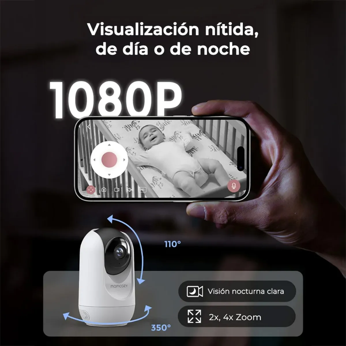 MOMCOZY - Camara Extra Monitor Bm04 Momcozy