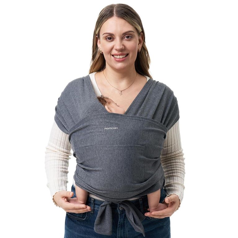 Portabebe Fular Gris Oscuro