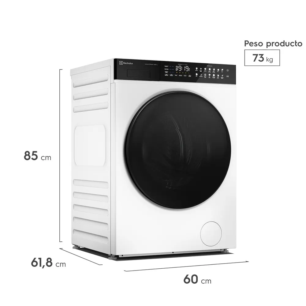 Electrolux EFLWD12W 14/8 kg Blanco, foto 2
