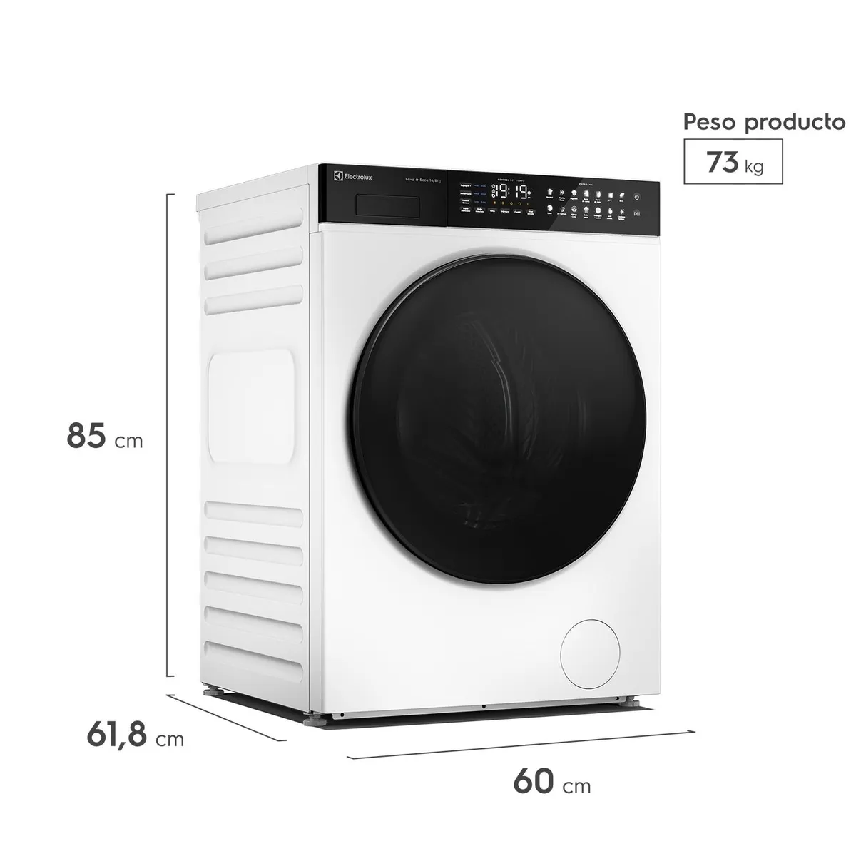 ELECTROLUX - Lavadora Secador Carga Frontal 14Kg EFLWD12W Electrolux