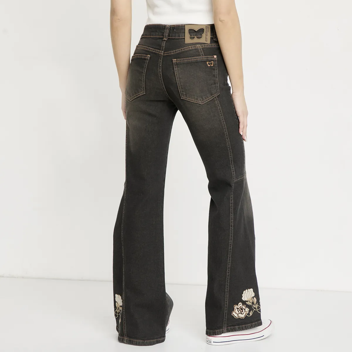 EFESIS - Jeans Flare Tiro Medio Mujer Efesis