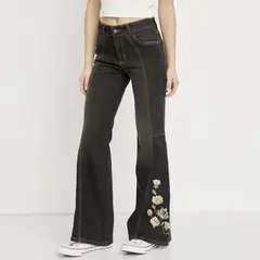 EFESIS - Jeans Flare Tiro Medio Mujer