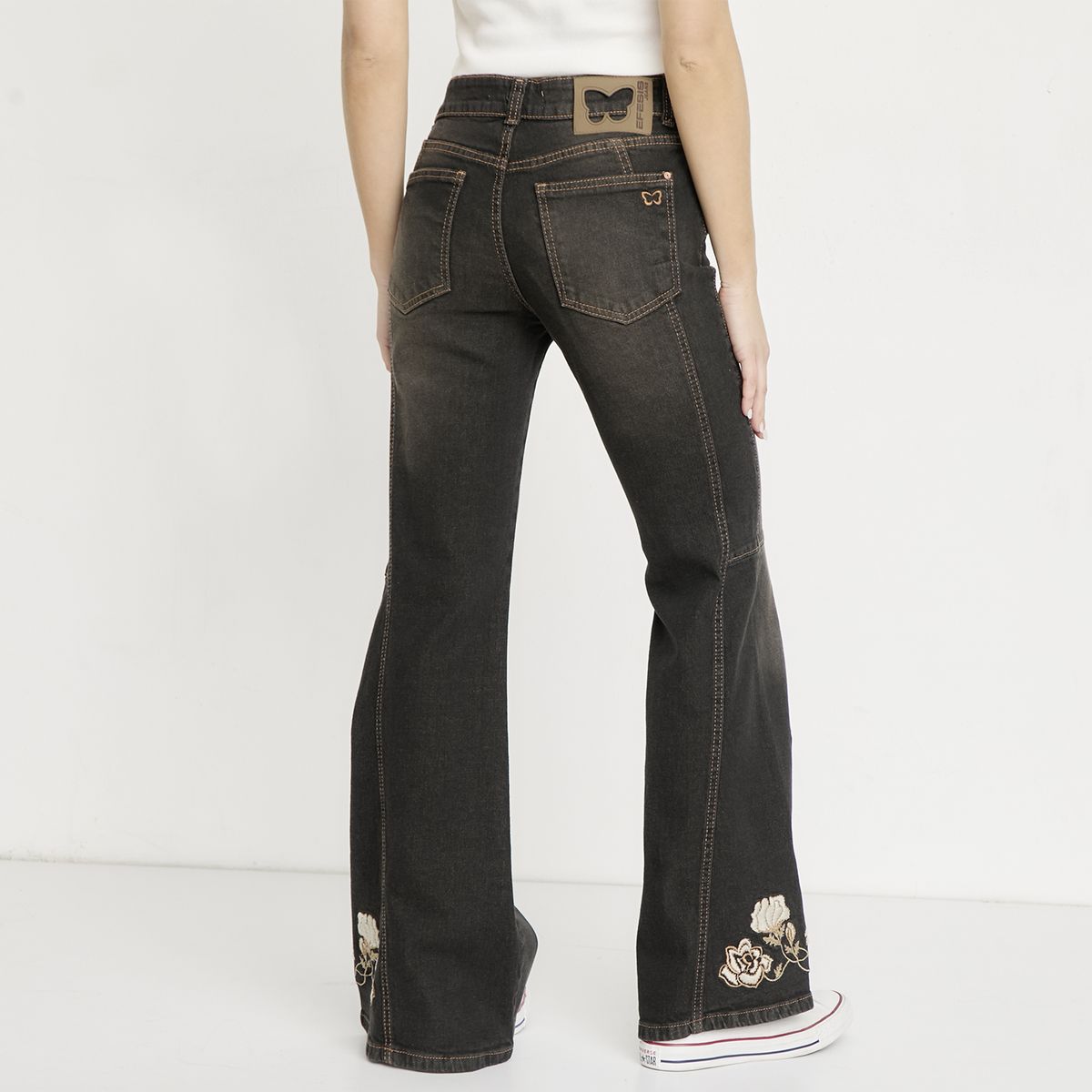 EFESIS - Jeans Flare Tiro Medio Mujer Efesis