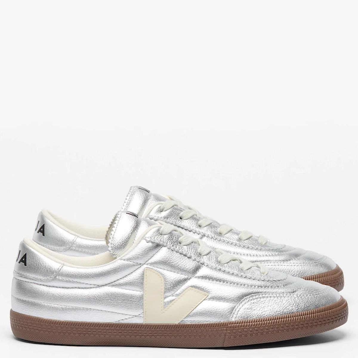 VEJA - Panenka Zapatilla Urbana Mujer Cuero Plateado Veja