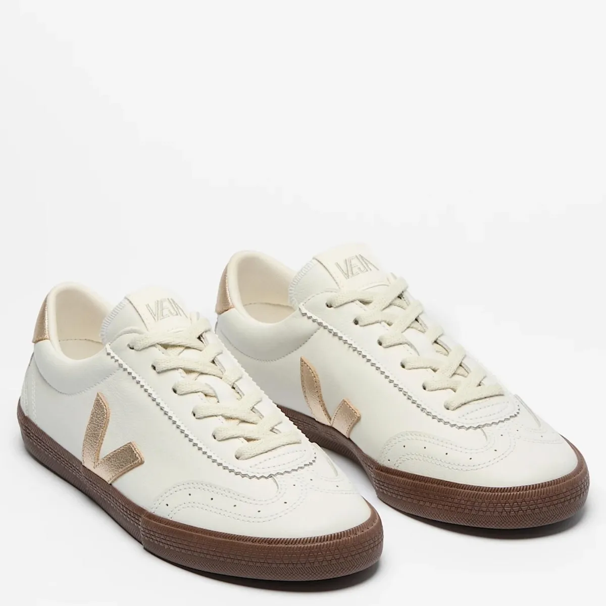 VEJA - Volley Zapatilla Urbana Mujer Cuero Blanco Veja