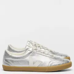 VEJA - Volley Zapatilla Urbana Mujer Cuero Plateado