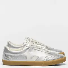 VEJA - Volley Zapatilla Urbana Mujer Cuero Plateado