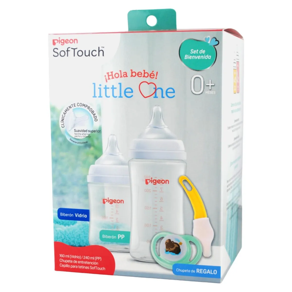 PIGEON - Set Regalo Bebe Mamaderas Bienvenida Little One Pigeon