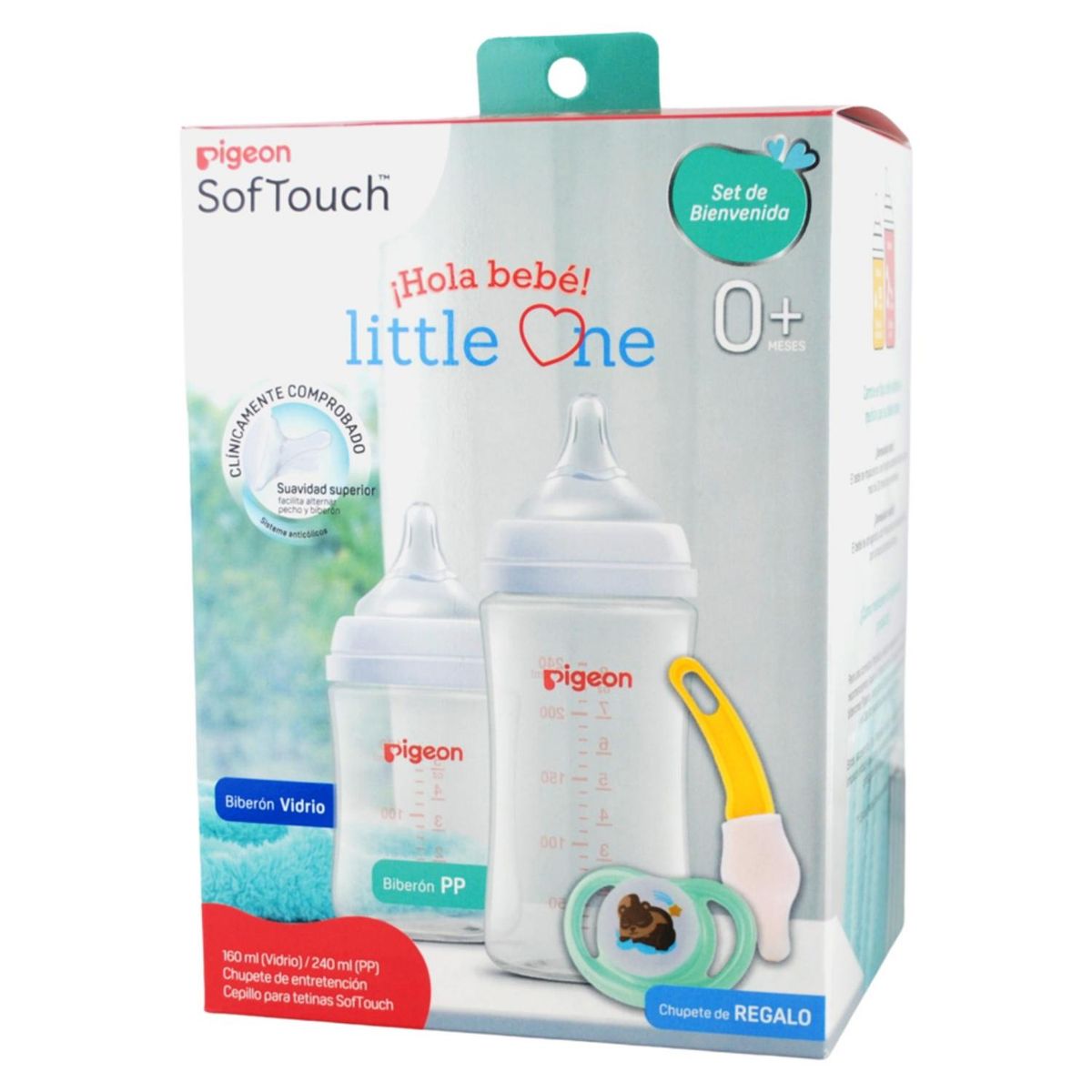 PIGEON - Set Regalo Bebe Mamaderas Bienvenida Little One Pigeon