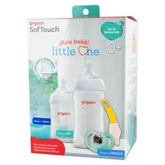 PIGEON - Set Regalo Bebe Mamaderas Bienvenida Little One