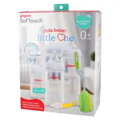 PIGEON - Set Regalo Bebe Mamaderas Creciendo Contigo Little One