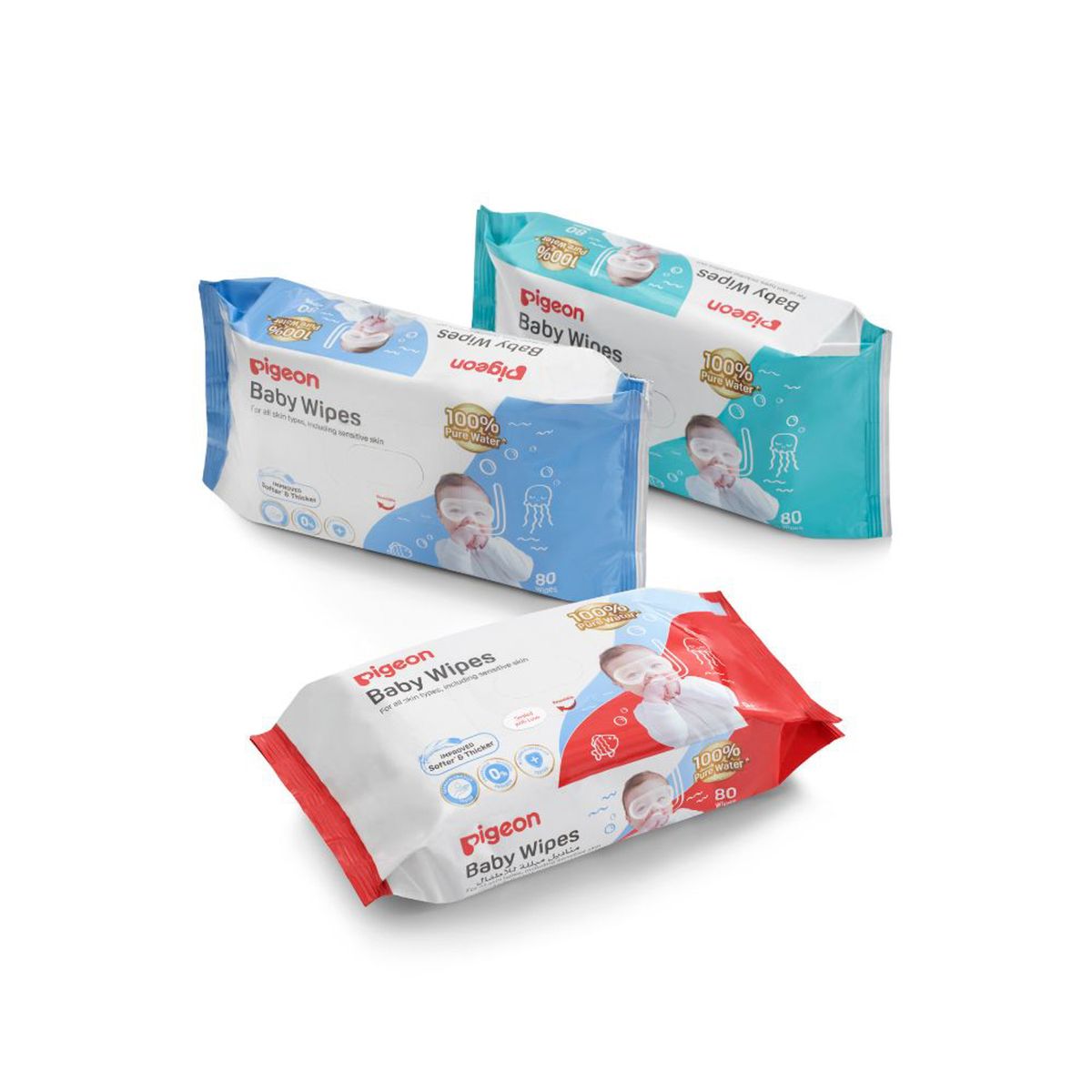 PIGEON - Toallitas Humedas Pure Water 960 Uds Pigeon