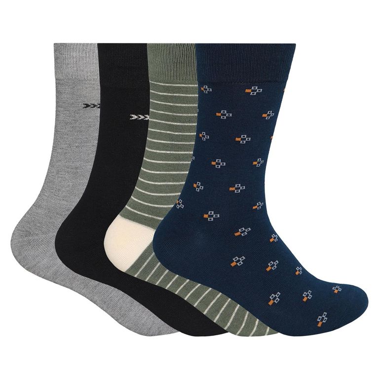 Pack 4 Calcetines Largos Algodón Hombre