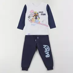 BLUEY - Conjunto Niño Polera Mas Pantalon De Buzo