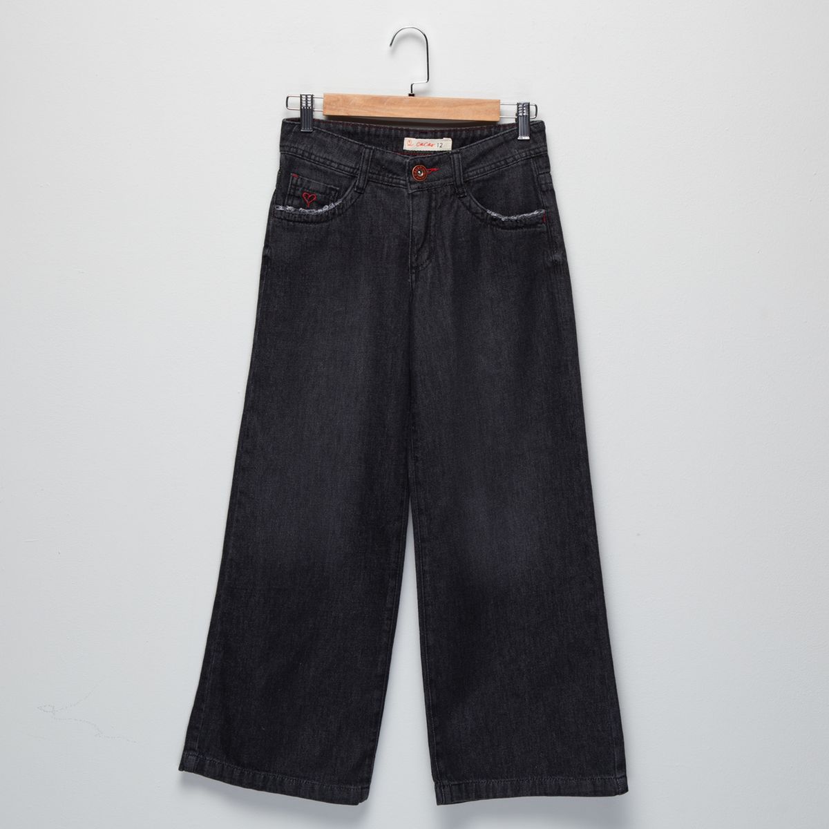 CACAO - Jeans Niña Wide Leg Cacao
