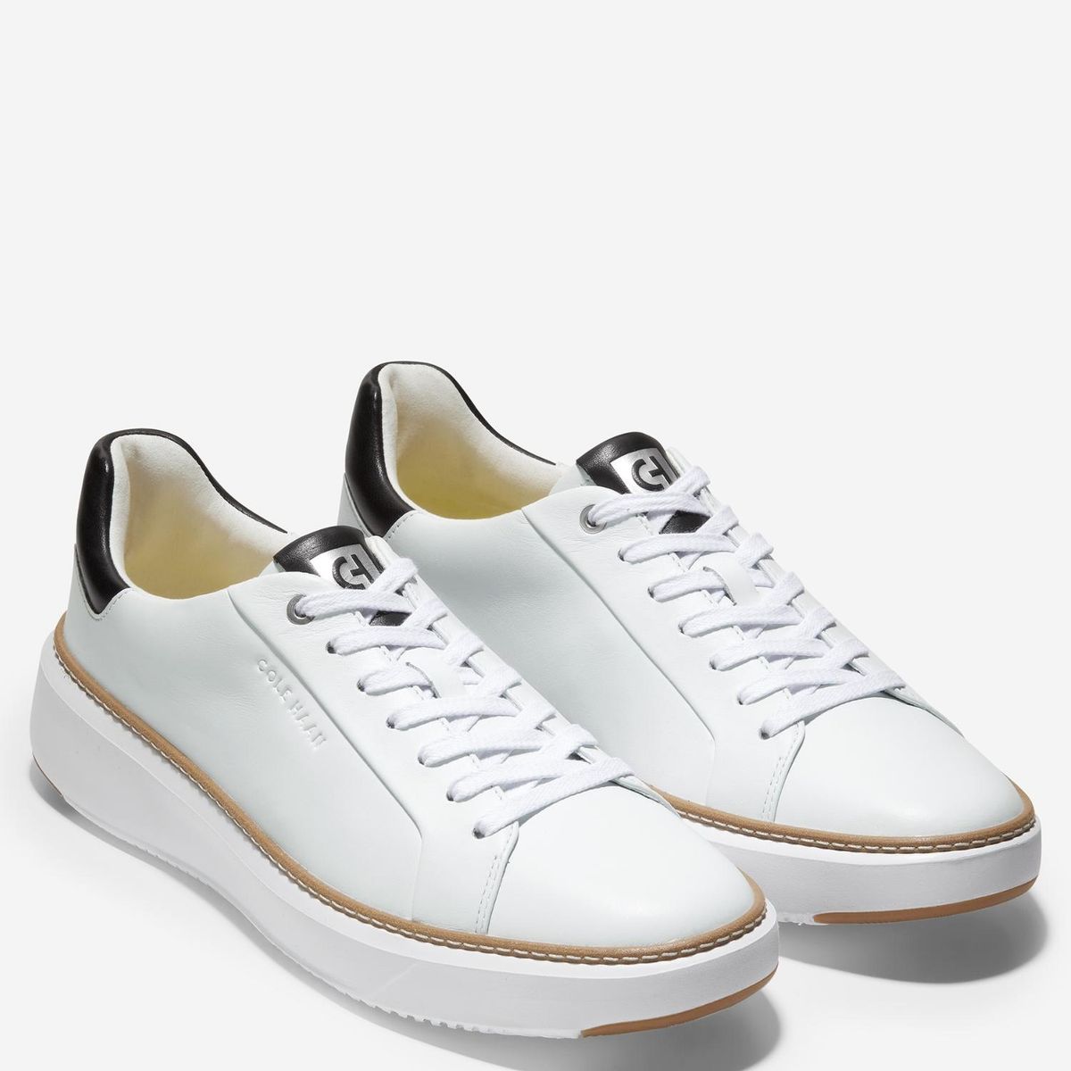 COLE HAAN - Zapatilla Urbana Hombre Cuero Blanco Cole Haan