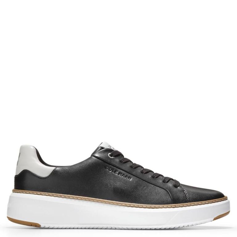 Zapatilla Urbana Hombre Cuero Negro