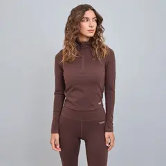 JOSE HERRERA BIKINIS - Polera Deportiva Medio Cierre Mujer