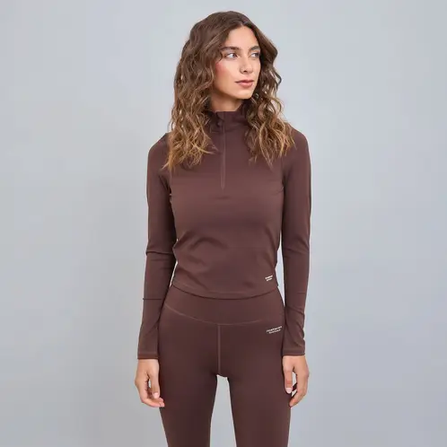 JOSE HERRERA BIKINIS - Polera Deportiva Medio Cierre Mujer