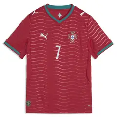 PUMA - Camiseta de Fútbol Selección Portugal Local 2026 Niño Estampada Cristiano Ronaldo