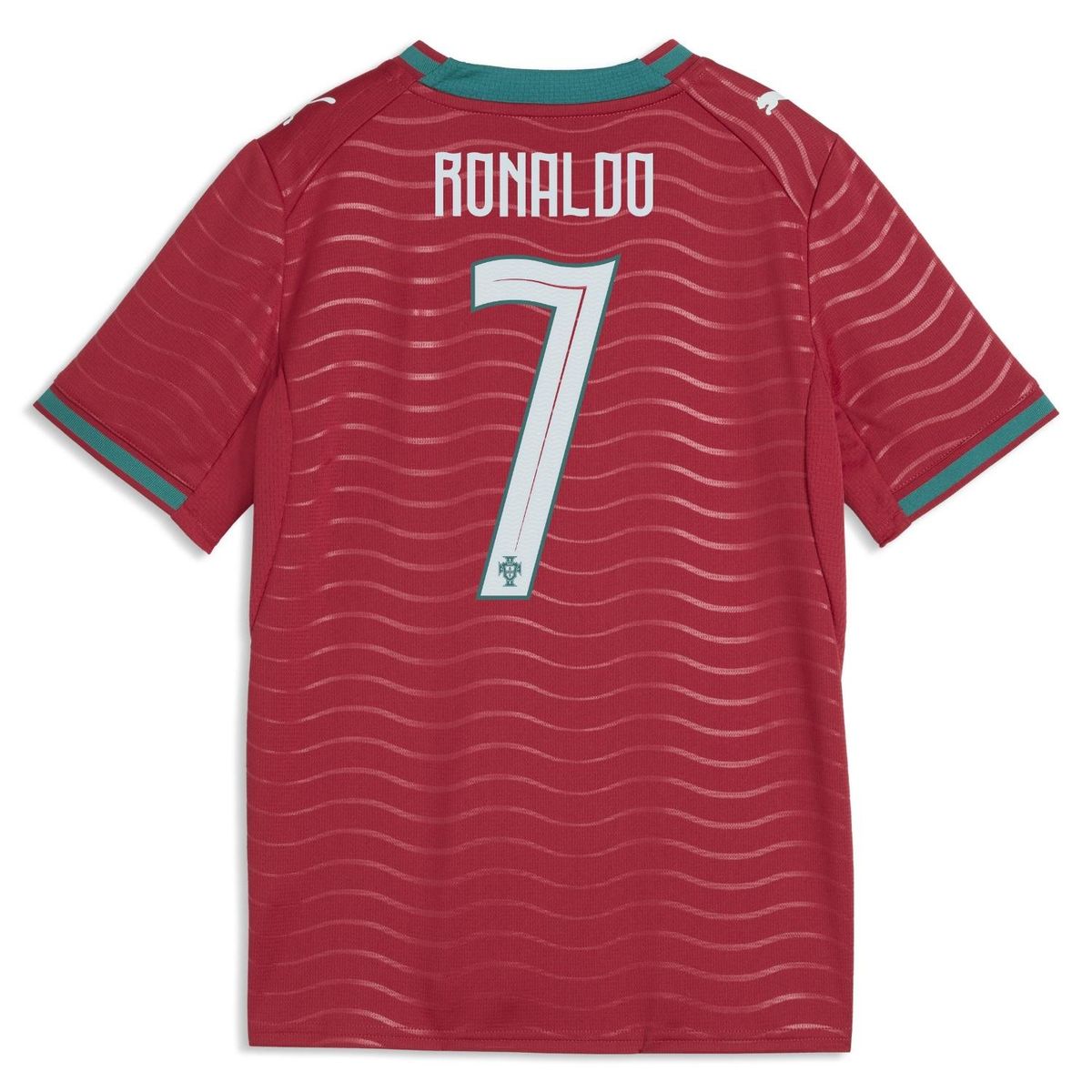 PUMA - Camiseta de Fútbol Selección Portugal Local 2026 Niño Estampada Cristiano Ronaldo Puma