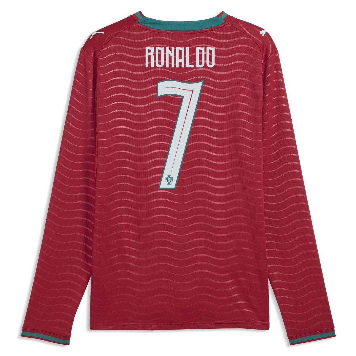 PUMA - Camiseta de Fútbol Selección Portugal Local 2026 Hombre Manga Larga Estampada Cristiano Ronaldo Puma