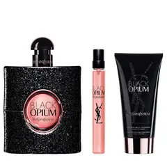 YVES SAINT LAURENT - Perfume Mujer Black Opium EDP Set 90 ml + 10 ml + BL 50 ml