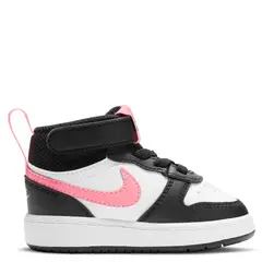 NIKE - Court Borough Mid 2 Btv Zapatilla Urbana Niña Cuero Negro (24 A 38.5)