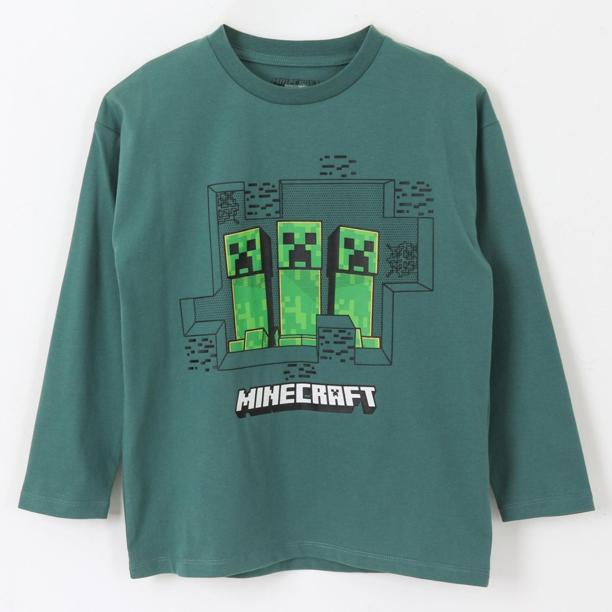 MINECRAFT - Polera Manga Larga Algodón Niño Minecraft