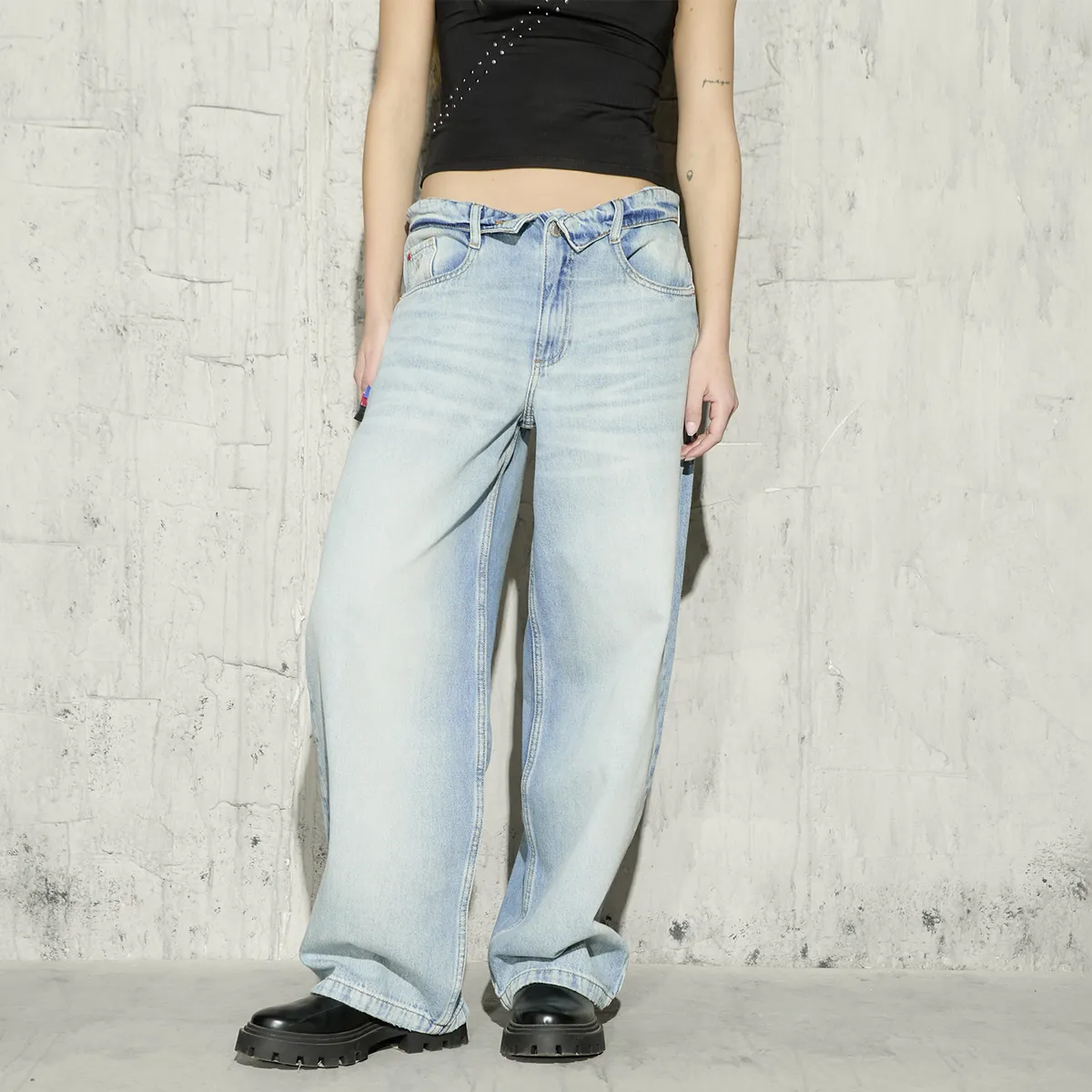 AMERICANINO - Jeans Baggy Mujer Lunática Americanino