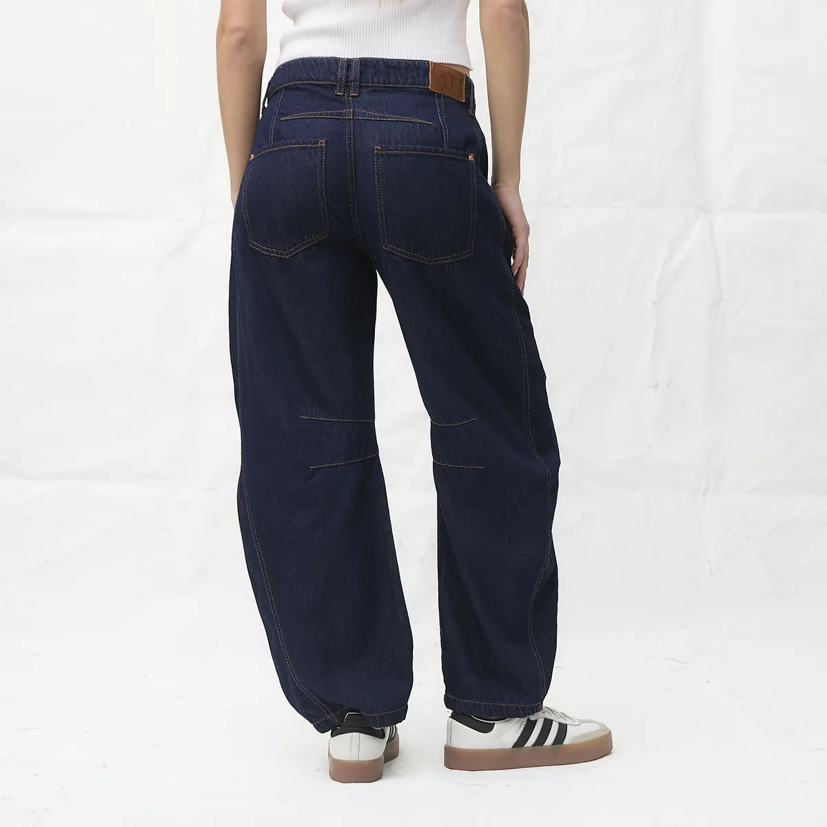 AMERICANINO - Jeans Balloon Tiro Medio Mujer Americanino