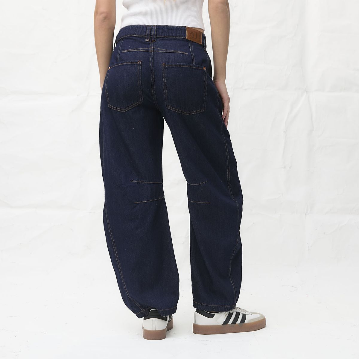 AMERICANINO - Jeans Balloon Tiro Medio Mujer Americanino