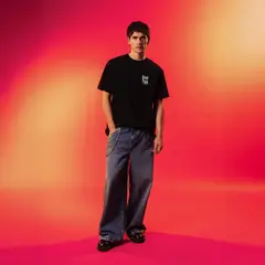 AMERICANINO - Jeans Baggy Hombre Tiro Medio Lunática