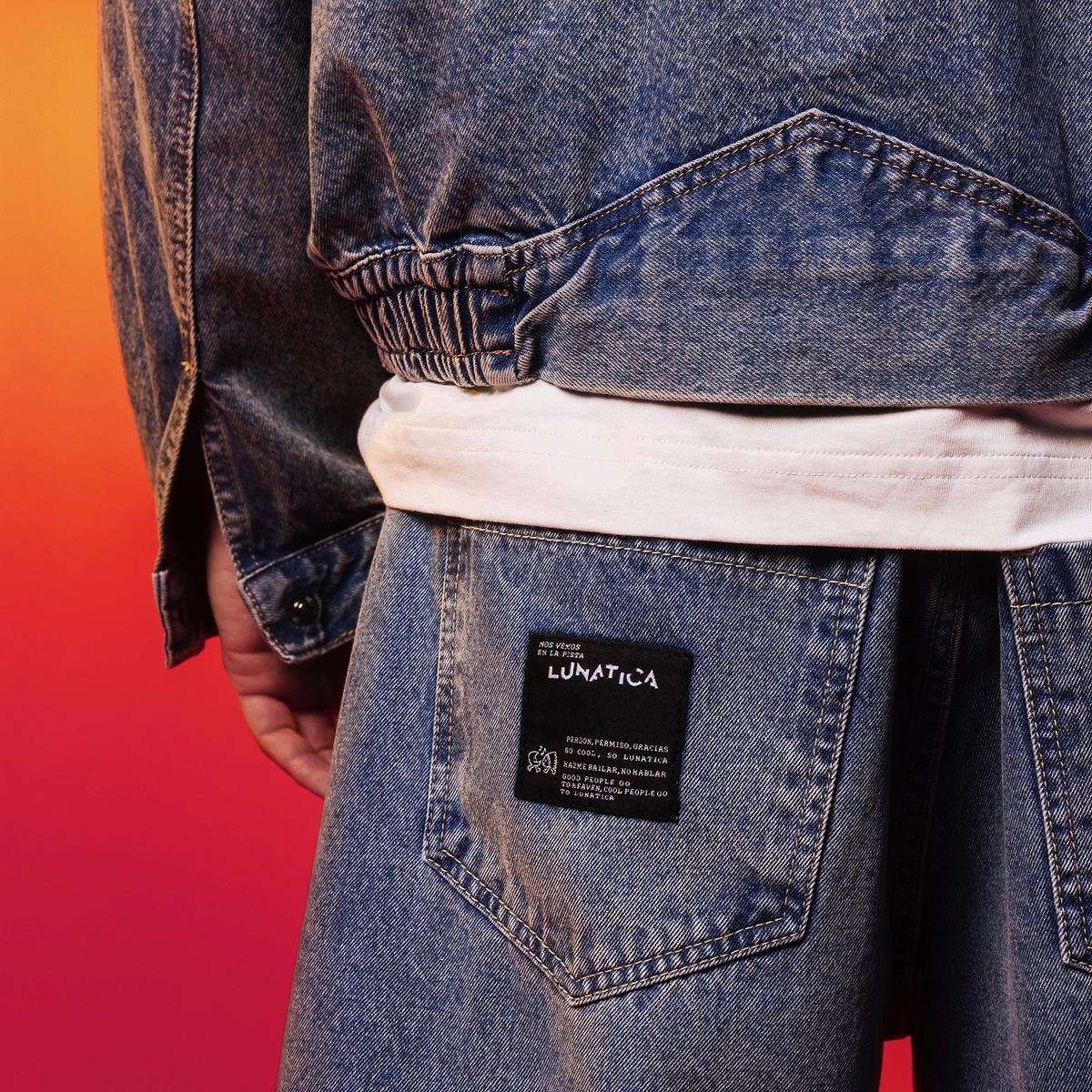 AMERICANINO - Jeans Baggy Hombre Tiro Medio Lunática Americanino