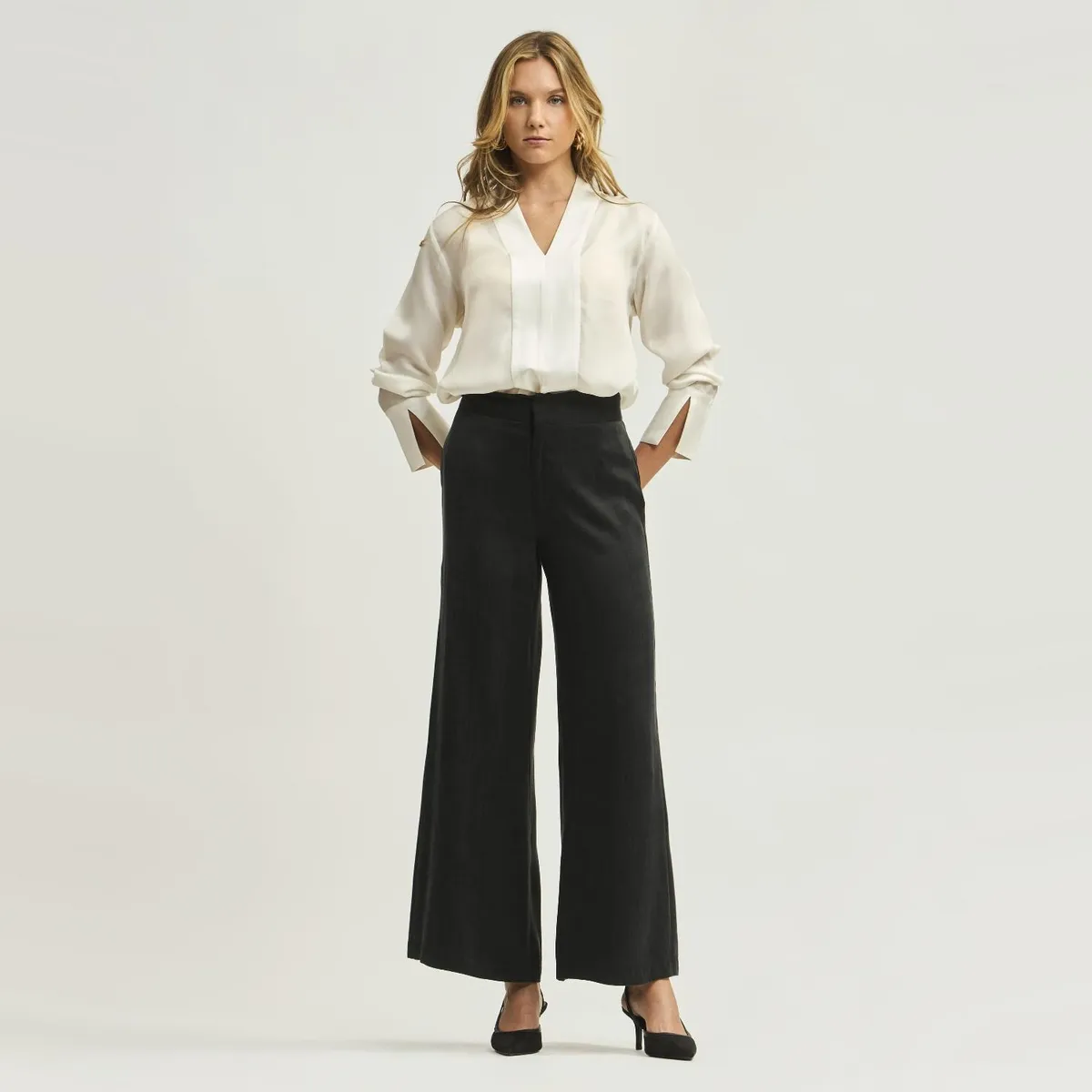 SAVILLE ROW - Pantalón Mujer Tiro Medio Saville Row