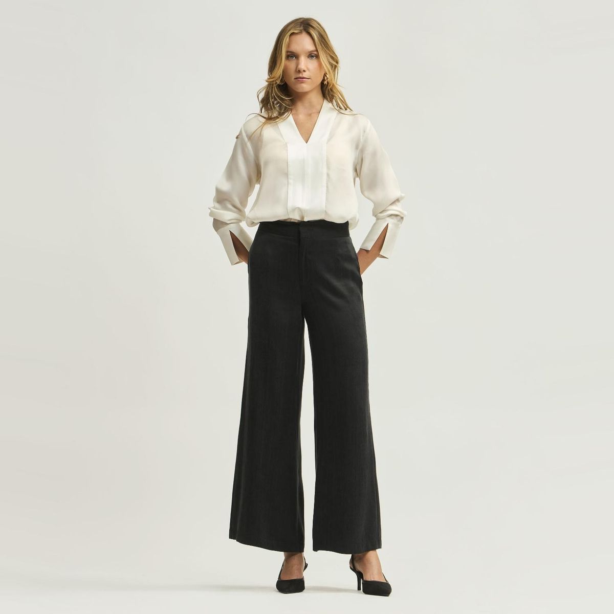 SAVILLE ROW - Pantalón Mujer Tiro Medio Saville Row