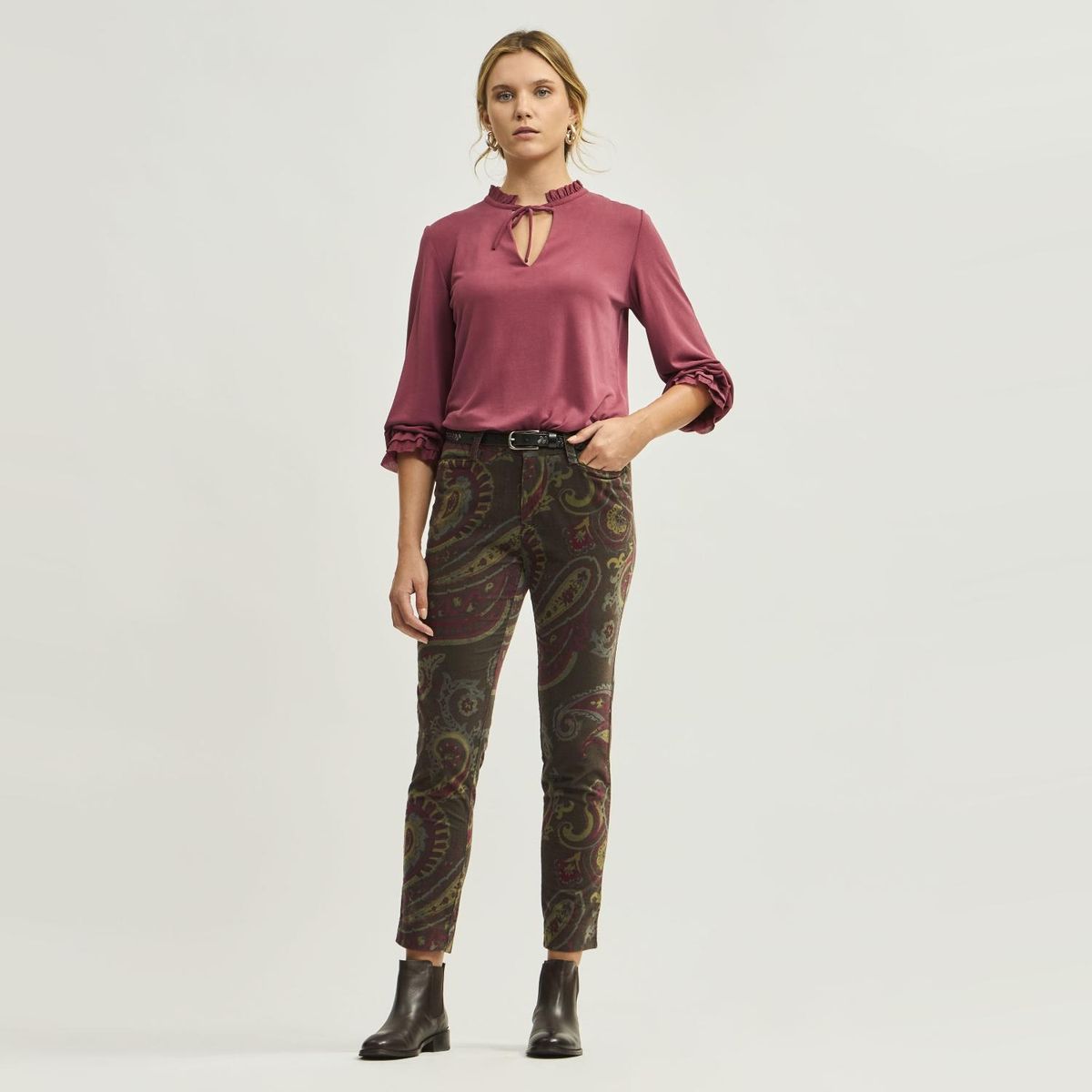 SAVILLE ROW - Pantalón Mujer Tiro Medio Saville Row