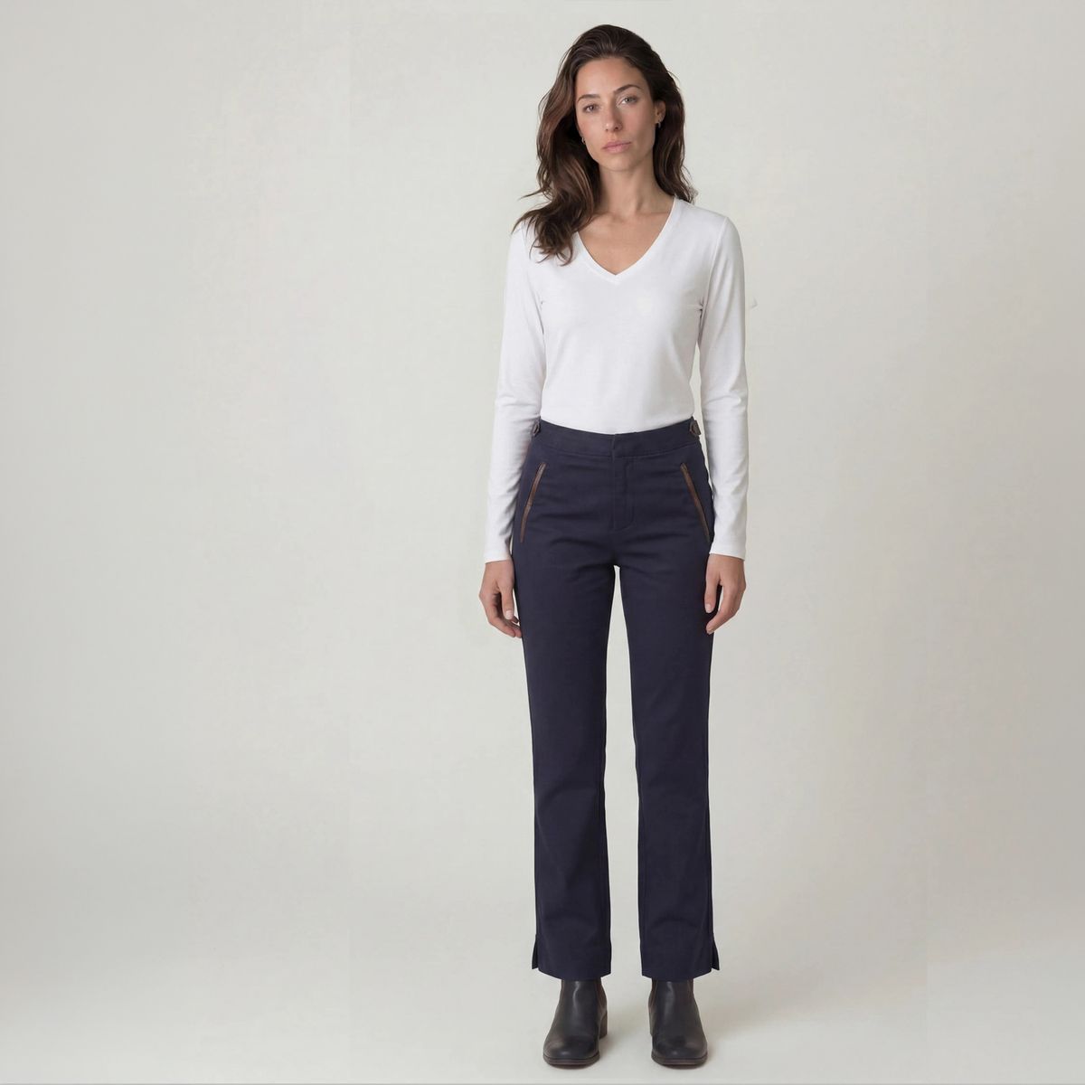 SAVILLE ROW - Pantalón Mujer Tiro Medio Saville Row