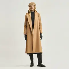 SAVILLE ROW - Abrigo Largo 100% Lana Saville Row