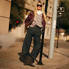 SAINTMALE - Pantalón Sandru Mujer Tiro Medio