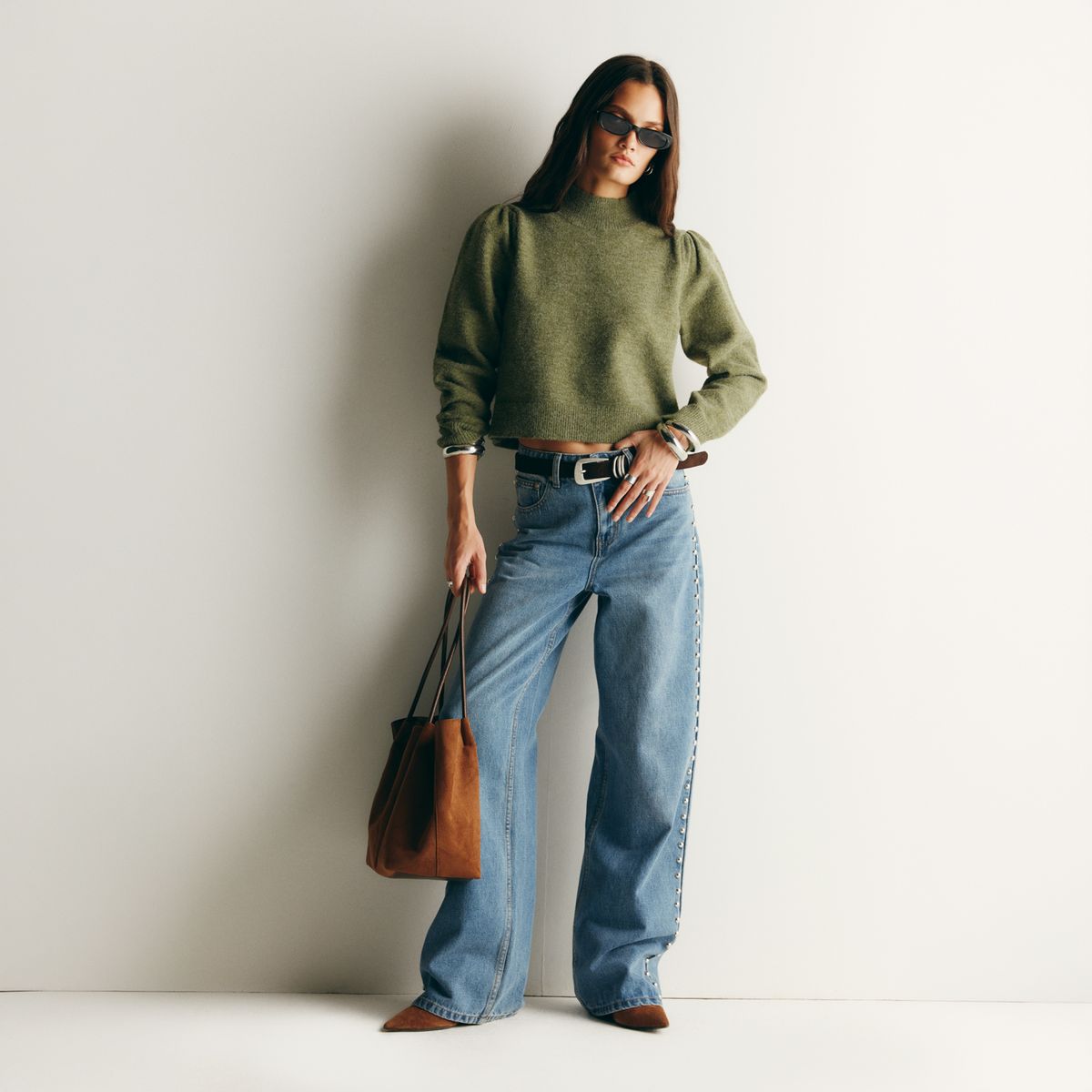 SAINTMALE - Jeans Dragon Tiro Medio Mujer Saintmale