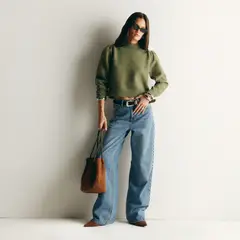SAINTMALE - Jeans Dragon Tiro Medio Mujer