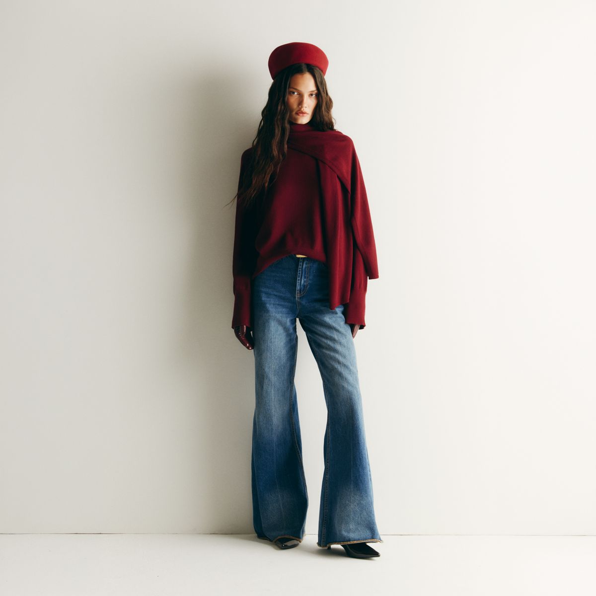 SAINTMALE - Jeans Fuel Flare Mujer Tiro Medio Saintmale