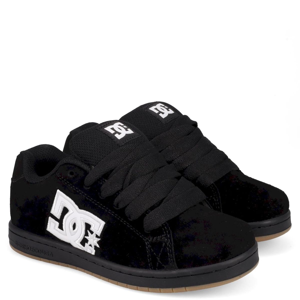 DC SHOES - Gaveler Zapatilla Urbana Niño Cuero Negro (33 A 39) DC Shoes